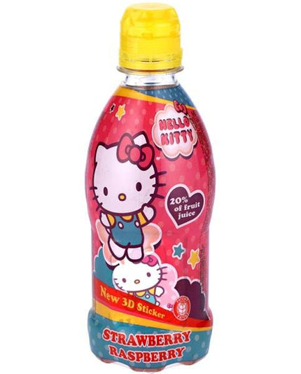 VITAMIZU HELLO KITTY STRAWBERRY RASPBERRY DRINK 350ML - Willy Be Smart