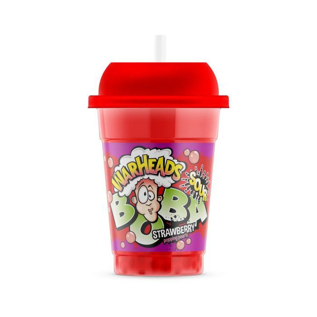 WARHEADS BOBA SOUR STRAWBERRY 400 ML. - Willy Be Smart