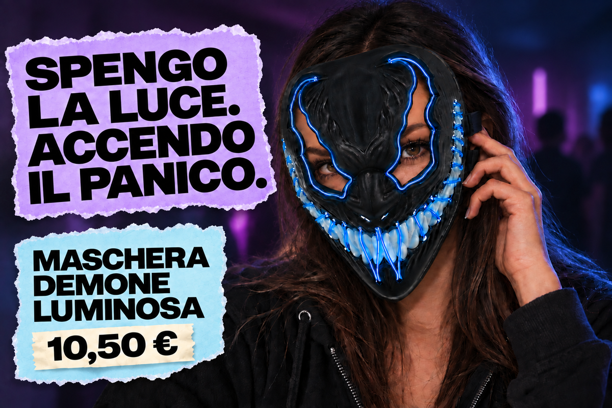 Maschera demone per Halloween