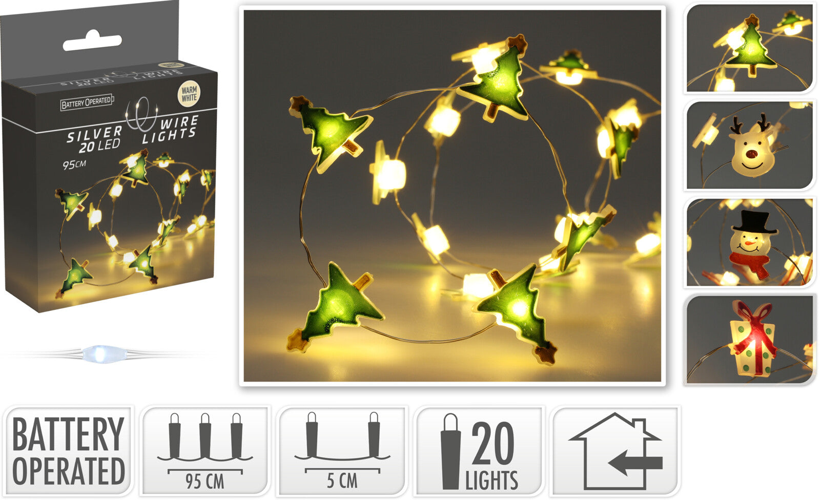 GHIRLANDA 20 LED XMAS