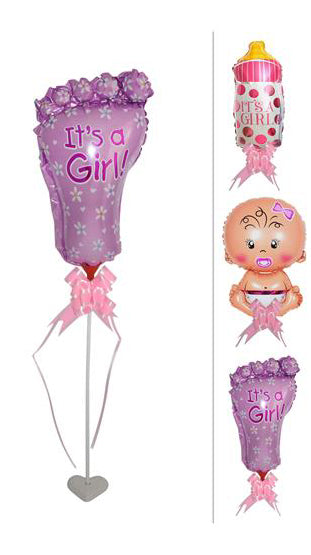 PALLONCINO BABY GIRL CON FIOCCO