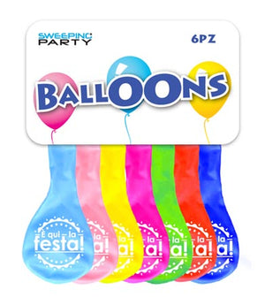 PALLONCINI E' QUI LA FESTA ASSORTITO 6PZ